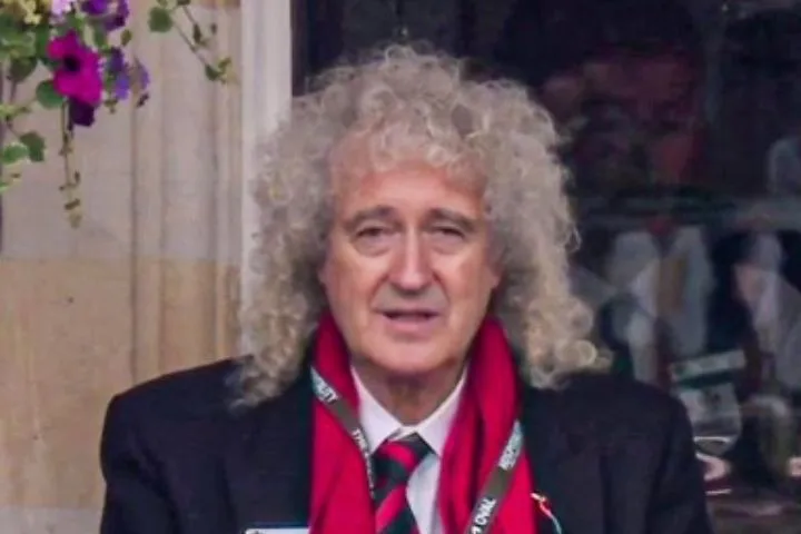 Queen's Brian May and Anita Dobson Spotted in ENG vs. SL Test