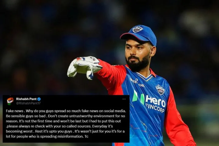 Rishabh Pant Denies RCB Move, Calls Out Fake News on Social Media