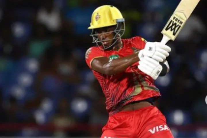 Shaqkere Parris Smashes 124-Meter Six for TKR in CPL 2024