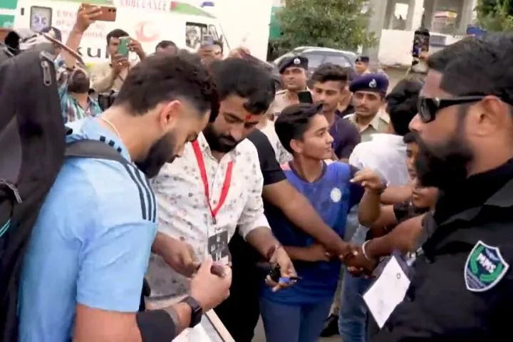 Virat Kohli Engages Fans with Autographs in Chennai