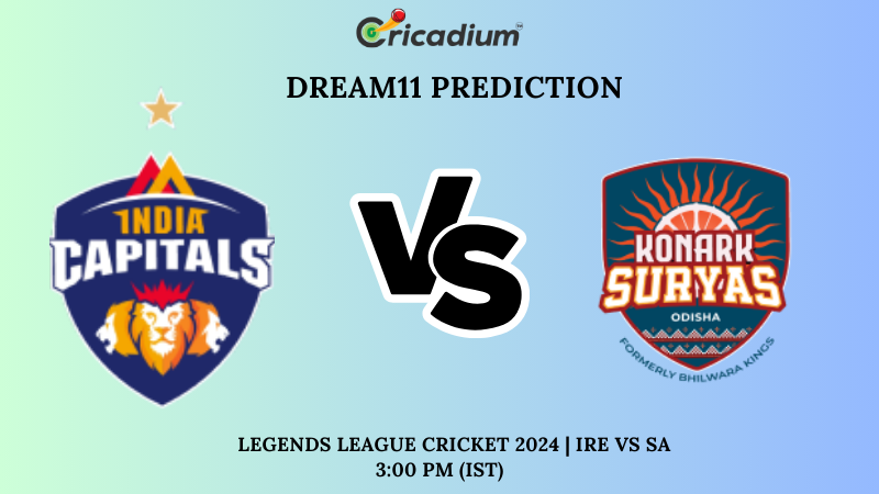 IC vs KSO Dream11 Prediction 14th T20I Legends League Cricket 2024