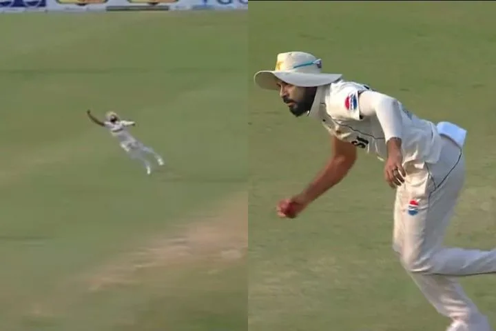 Aamir Jamal’s Spectacular One-Handed Catch Dismisses Pope