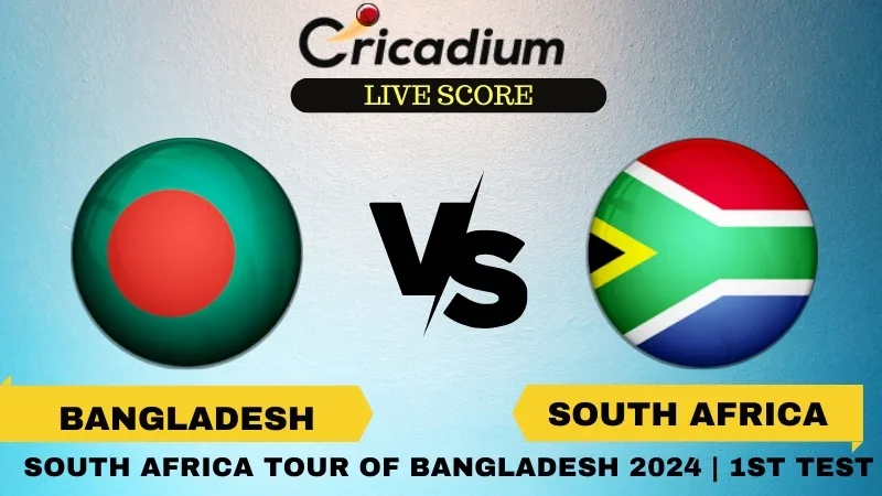 South Africa tour of Bangladesh 2024 1st Test BAN vs SA Live Score