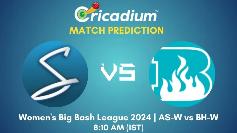 AS-W vs BH-W Match Prediction 1st T20I Women's Big Bash League 2024