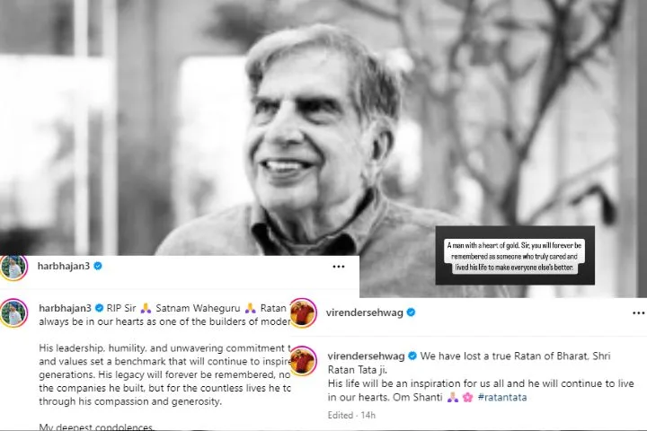 Cricket Fraternity Mourns Loss of Ratan Tata