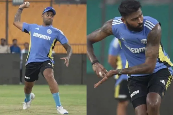 Hardik Pandya and Suryakumar Yadav Focus on Fielding Training