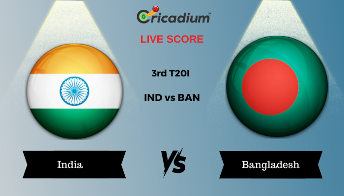 Bangladesh tour of India 2024 3rd T20I IND vs BAN Live Score