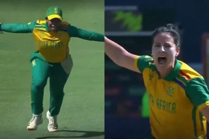 Marizanne Kapp Celebrates Key Wicket of Dottin in Women's T20 World Cup 2024