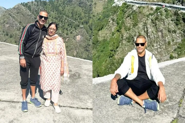 Shikhar Dhawan and Mother Visit Sacred Vaishno Devi Temple