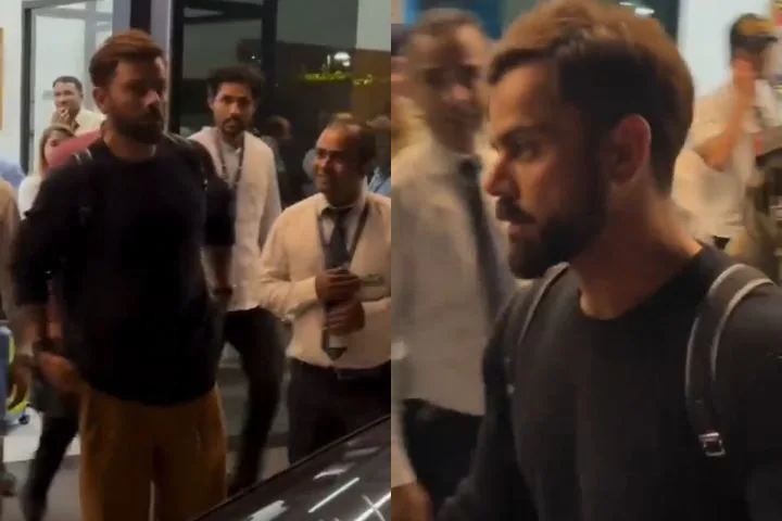 Virat Kohli Spotted at Kanpur Airport After Bangladesh Triumph