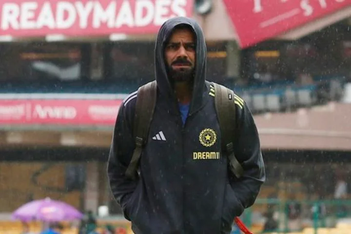 Virat Kohli's Hoodie Steals Spotlight During Rain Delay