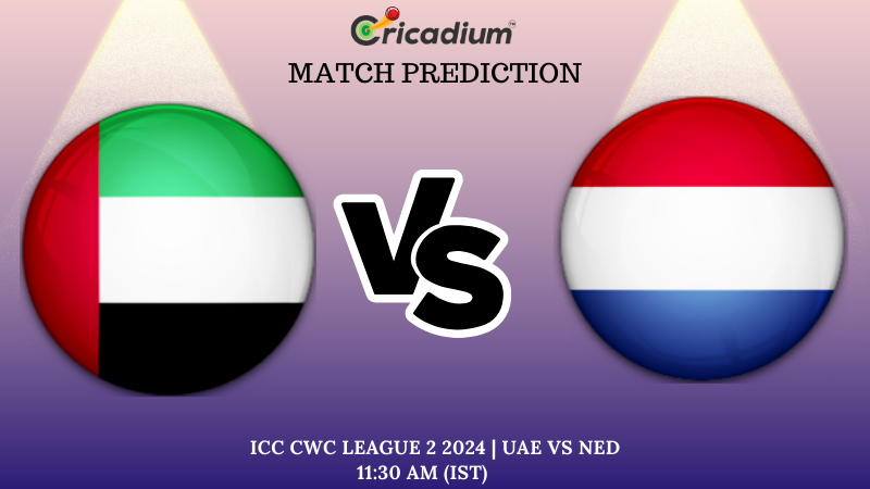 UAE vs NED Match Prediction 43rd ODI ICC CWC League 2 2024