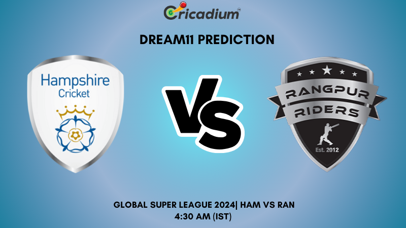 HAM vs RAN Dream11 Prediction 2nd T20I Global Super League 2024