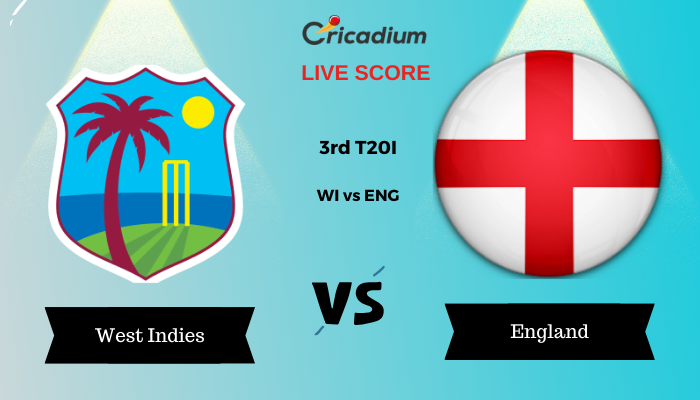 England tour of West Indies 2024 3rd T20I WI vs ENG Live Score