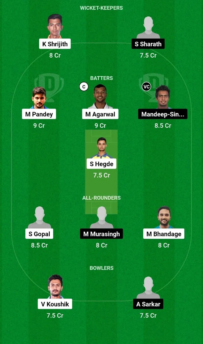 KAR vs TRP Dream11 Prediction Group B Syed Mushtaq Ali Trophy 2024