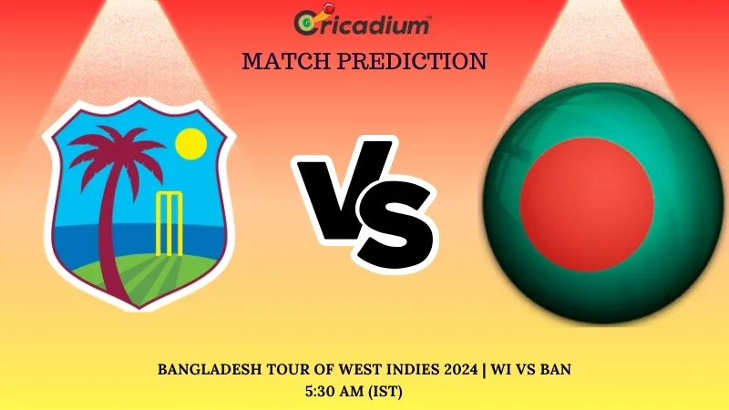 Bangladesh tour of West Indies 2024 2nd T20I WI vs BAN Match Prediction