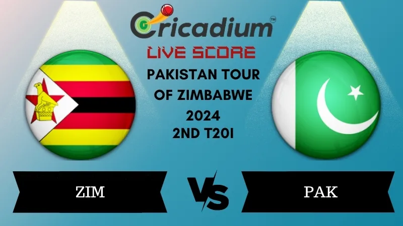 Pakistan tour of Zimbabwe 2024 2nd T20I ZIM vs PAK Live Score