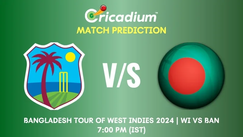 WI vs BAN Match Prediction 2nd ODI Bangladesh tour of West Indies 2024