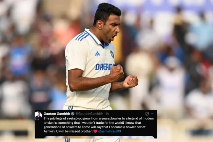 Head Coach Gautam Gambhir's Tribute to R.Ashwin