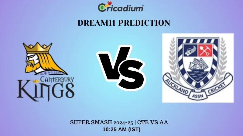 CTB vs AA Dream11 Prediction for Today’s 11th T20I of Super Smash 2024-25